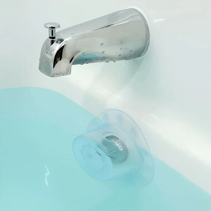 New PVC Bath Overflow Drain Cover Transparent Add Extra Inches Water Bathroom Accessories Tub Warmer Anti-overflow Drainage Cap Bottomless Bathtub