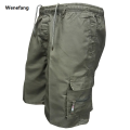 Wenefang Summer Men's Hiking Shorts Thin Workwear Shorts Outdoor Drawstring New Casual Sports Short Pants Beach Pants Hiphop Quarter Trousers. 