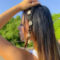 Golden Hair beads DIY Dreadlock accessories Cuffs Hair braid for Party accessories Festival. 