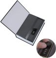 Safe Lock Box Dictionary Diversion Book Safe with Combination Lock Safe Security Cash Money Box Blue. 