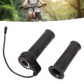 Universal 22mm Handlebar Electric Bike Throttle ABS Waterproof Joint Throttle Grips Black Accelerator Handle Motorcycle Conversion. 
