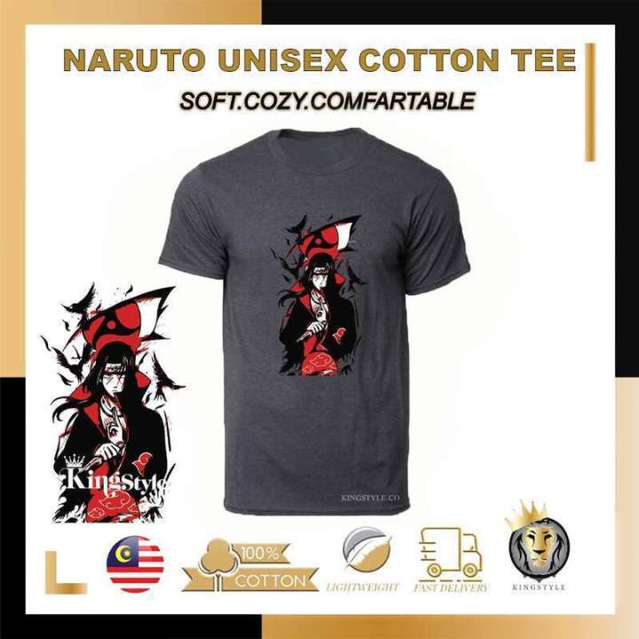 Korea%20Promosi%20Murah%20NARUTO%2035%20ITACHI%20TShirt%20100%25%20Cotton%20Unisex%20Short%20Sleeve%20Bu%20Men%20Women%20Ready%20Stock%20COD%20-%20Image%202