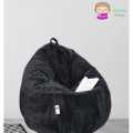 Fumo Classic Fur Bean Bag XXXL - Black. 
