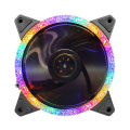 RGB Fan Shock-absorbent 3/4PIN Mute PC Case Heat Sink Radiator. 