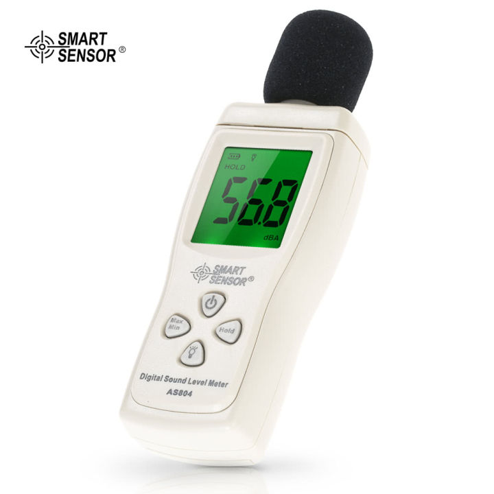 SMART SENSOR Mini Digital Sound Level Meter LCD Display Noise Meter ...