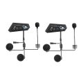 2 Set Motorcycle 5.0 Bluetooth Helmet Intercom Universal Pairing Earphone Headset with CNC Noise Reduction BT22. 