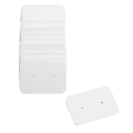 Wurrpopy-150PCS Small Blank Kraft Paper Ear Studs Earring Display Cards Price Label Tag Jewelry Cards Holder, 3.5 X 2.5cm (White). 