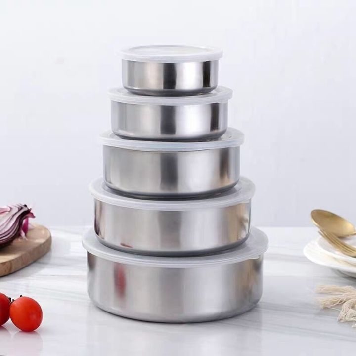 Spreeshop%205%20PCS%20Stainless%20Steel%20Food%20Container%20Sealed%20Crisper%20Storage%20Lunch%20Box%20Bowls%20with%20Lids%20Food%20Storage%20Box%20Lunch%20Box%20Bowl%20-%20Image%203
