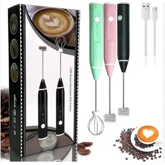 Milk Frother Handheld for Coffee, Electric Hand Foamer Blender for Drink Mixer