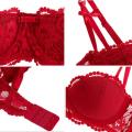 Bizzy 1/2 Half Cup Bras For Women Plus Size Lingerie Red Thin Underwear Cotton Push Up Balconette Bra Top Black White A B C D Cup. 