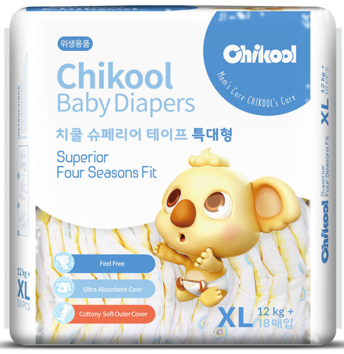 Chikool%20Superior%20Tape%20Diaper%20XL%2018%20Pieces%20Single%20Pack-%20Korea%20-%20Image%206