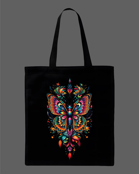 Colorful%20Bohemian%20Mandala%20Butterfly%20Graphic%20Printed%20Tote%20Bag%E2%80%93%20Eco-Friendly%20Cotton%20Shoulder%20Shopping%20Bag-White,%20Black%20-%20Image%202