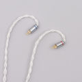 XINHS 8 Core Silver Plated Earphone Upgrade Cable MMCX 0.78mm 2Pin QDC TFZ HIFI Cable. 