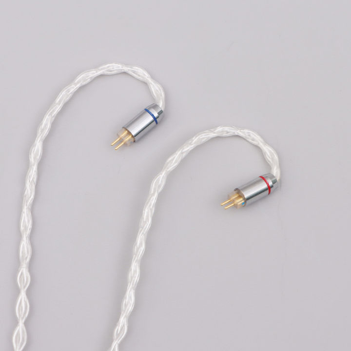 XINHS%208%20Core%20Silver%20Plated%20Earphone%20Upgrade%20Cable%20MMCX%200.78mm%202Pin%20QDC%20TFZ%20HIFI%20Cable%20-%20Image%204