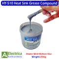 Vylon HY510 250g Grey Silicone Compound Thermal Paste Conductive Grease Heatsink for CPU GPU Chipset Termopasta Cooling with scraper by Electrica. 