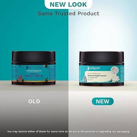 Pilgrim Korean Retinol Anti Aging Night Cream with Hyaluronic Acid & Vitamin C 50 gm