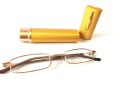 Portable Reading Glasses (Near Vision) with Pen Tube Case (+1.25). 