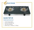 Electron 2 Burner Glass Top Automatic Gas Stove. 