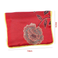 ZOROOM 120x Small Jewelry Box Jewelry Red Jewelry Bag Embroidered Silk Cloth Bag Coin Purse. 