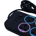 Cute Design Extension Multiplug 2000W 10A(max) with 4 Sockets, 2 USB Ports & 1 Type C Port. 