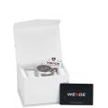 WEIDE Stainless Steel Quartz 3 Atm Water Resistant Analog Dual Time Zone Wristwatches. 