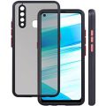 Back Cover for Vivo z1 pro Rubberized Matte Hard Back Case Smoke Cover With Camera Cap  (Black). 