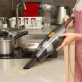 Deerma DX115C Mini Handheld Vacuum Cleaner with Strong Suction Low Noise (600W, 220V). 
