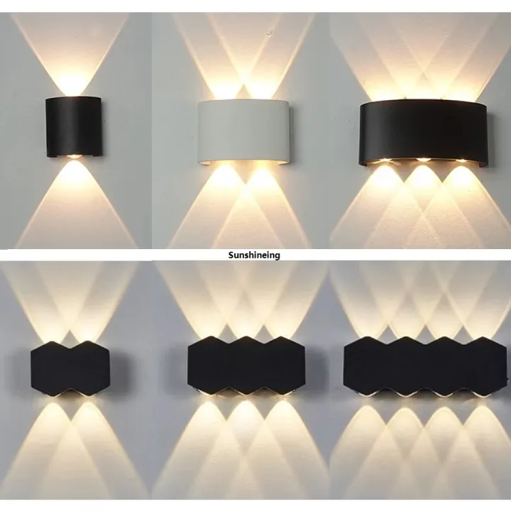 LED Wall Light Outdoor Indoor 2W 4W 6W 8W 10W AC85-265V Up Down White ...
