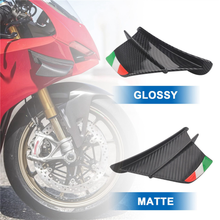 FORIDE%204x%20Motorcycle%20Winglet%20Aerodynamic%20Wing%20Kit%20Spoiler%20Motorcycle%20Wind%20Flow%20Fixing%20Wing%20for%20S1000RR%20V4%20-10R%20R1,Matte%20Black%20-%20Image%202