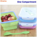 Silicon Foldable Lunch Box. 