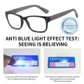 Elegant Blue Ray Blocking Anti-Blue Light Reading Glasses Ultralight PC Square Eyeglasses Eye Protection Hyperopia Glasses Office. 