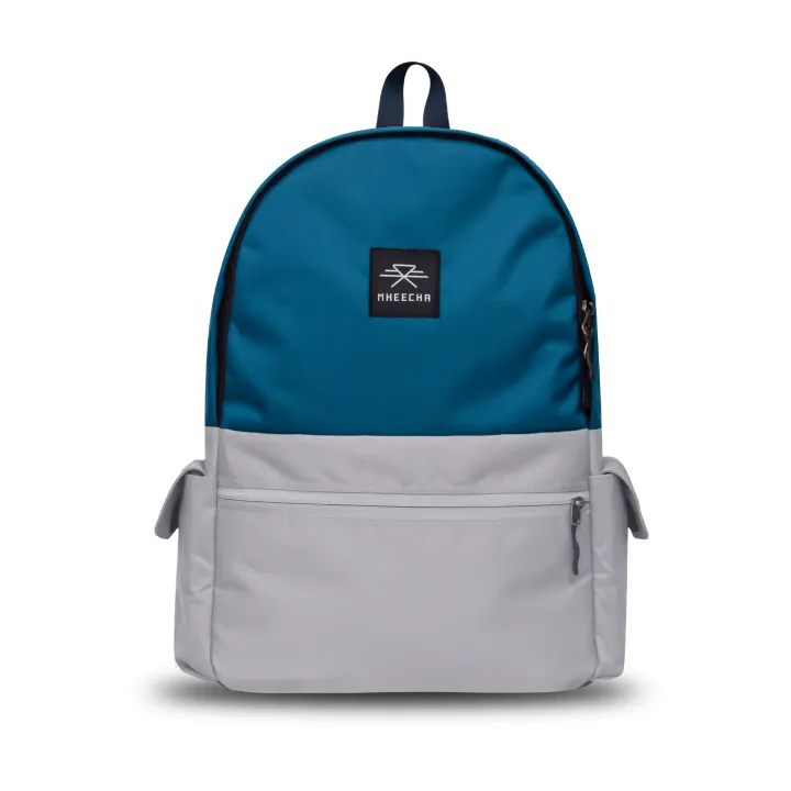 Mheecha%20Capsule%20Pack%20Deep%20Teal/Ice%20Grey%20Backpack%20%7C%20Fashion%20Padded%20Laptop%20Compartment%20Unisex%20Backpack%7C%20Bag%20-%20Image%203