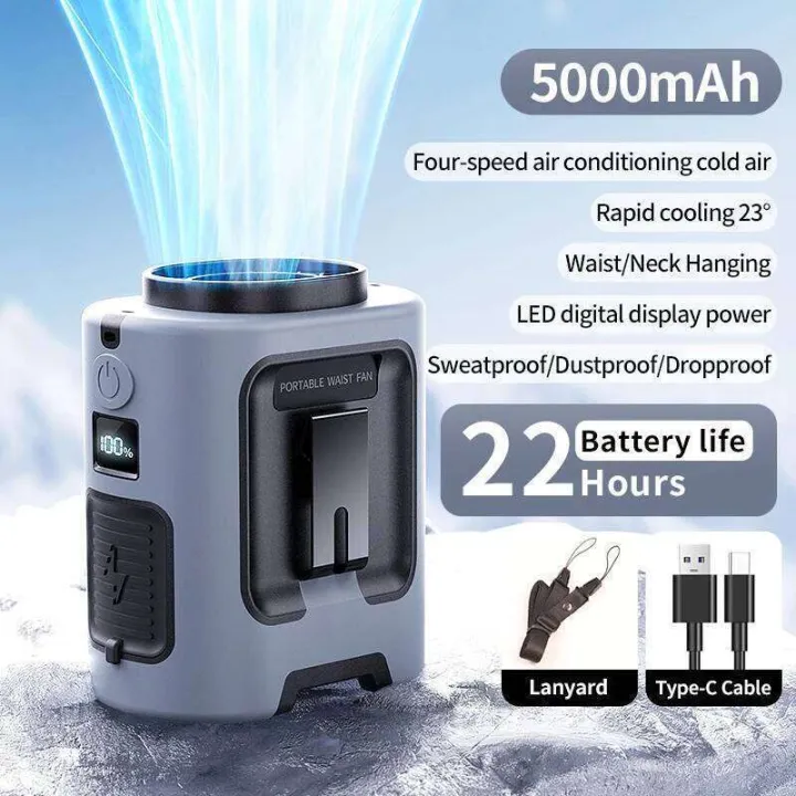 Mini%20Portable%20Waist%205000mAh%20Hanging%20Neck%20Fan%204%20Speeds%2013000RPM%20Strong%20Wind%20with%20Power%20Bank%20LED%20Lighting%20for%20Outdoor%20Working%20-%20Image%207