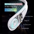 3 Speeds Portable Neck Fan Hands Free Hanging Fan Rechargeable. 
