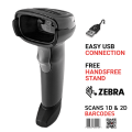 Zebra DS1001 Barcode Scanner, 2D. 