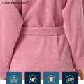 Women's Cotton Bathrobe Full Sleeve Sleep Lounge Robes Cotton Nightwear Spa Clothing Knee-Length. 