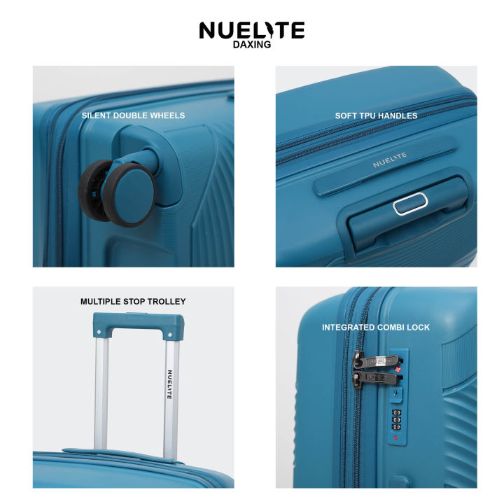 NUELITE%20Daxing%2024%20Inch%20Expandable%20Spinner%20Travel%20Suitcase%20%7C%20Polypropylene%20Hard%20Shell%20Luggage%20%7C%20Multi-Step%20Trolley%20Handle%20%7C%20Integrated%20Combination%20Lock%20%7C%208%20Silent%20Double%20Wheels%20Suitcase%20-%20Image%206