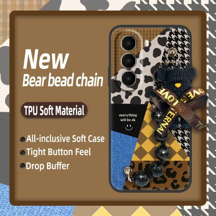 Skin-friendly%20feel%20Simplicity%20Phone%20Case%20For%20itel%20A95%20Dirt-resistant%20cute%20protective%20case%20soft%20case%20Bear%20bracelet%20-%20Image%207