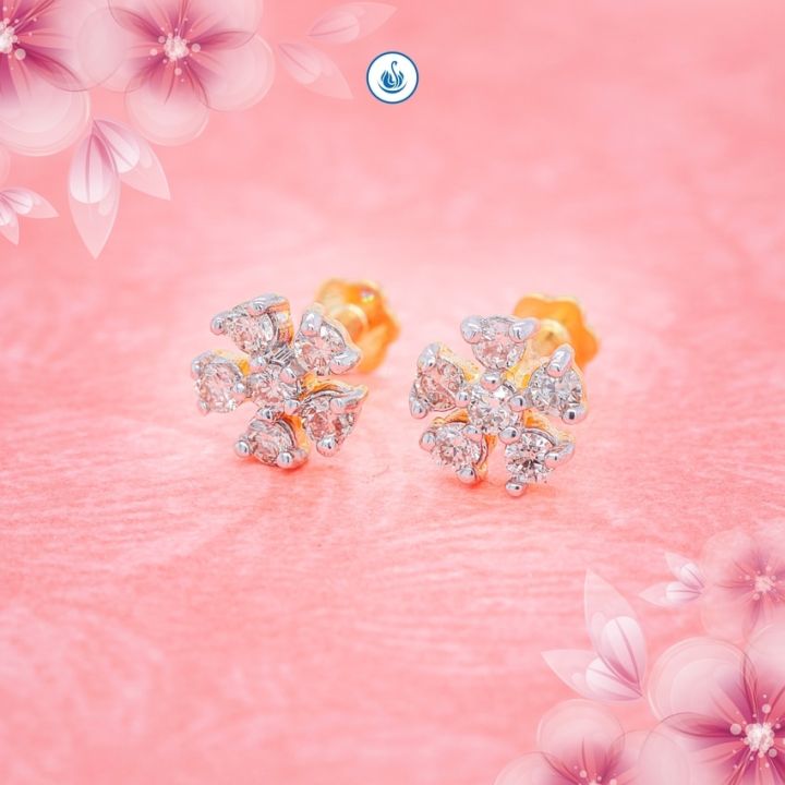 Sazuna Jewellers 14 KT Gold Yahnaa Pure Diamond Top For Women - 1 Pcs