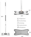 Microfiber Squeeze Mop for Floor Cleaning Hand-Free Wash Self Wringing Flat Mop. 