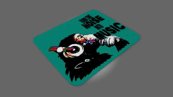 Turn%20the%20Noise%20into%20Music%20Monkey%20Mouse%20Pad%20-%20Image%202