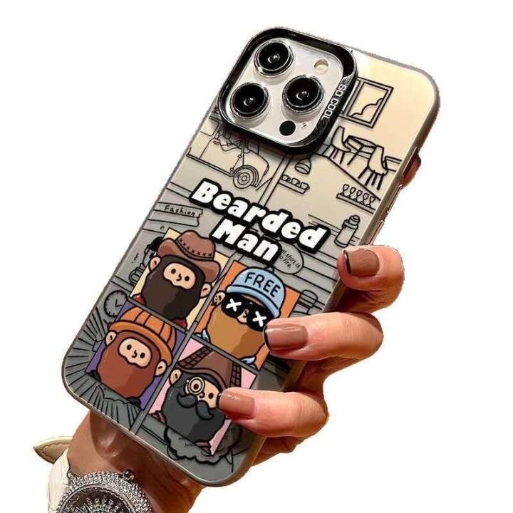 Funny%20Mustache%20Man%20Compatible%20iPhone%2017%20Case%20Apple%2015%20Trendy%2016%20Shockproof%2013%20Pro%20Max%20Unique%20-%20Image%205