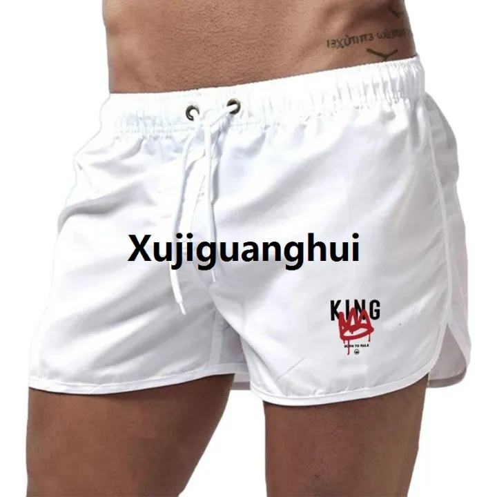 Xujiguanghui%20King%20Printing%20Mens%20Beach%20Shorts%20Casual%20Seaside%20Jogging%20Shorts%20Sports%20Trousers%20Quick%20Drying%20Comfort%20Swimming%20Surf%20Shorts%20Summer%20-%20Image%206
