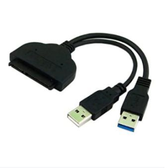 USB 3.0 to SATA 22P 2.5" Hard Disk Driver Adapter with USB Cable ...