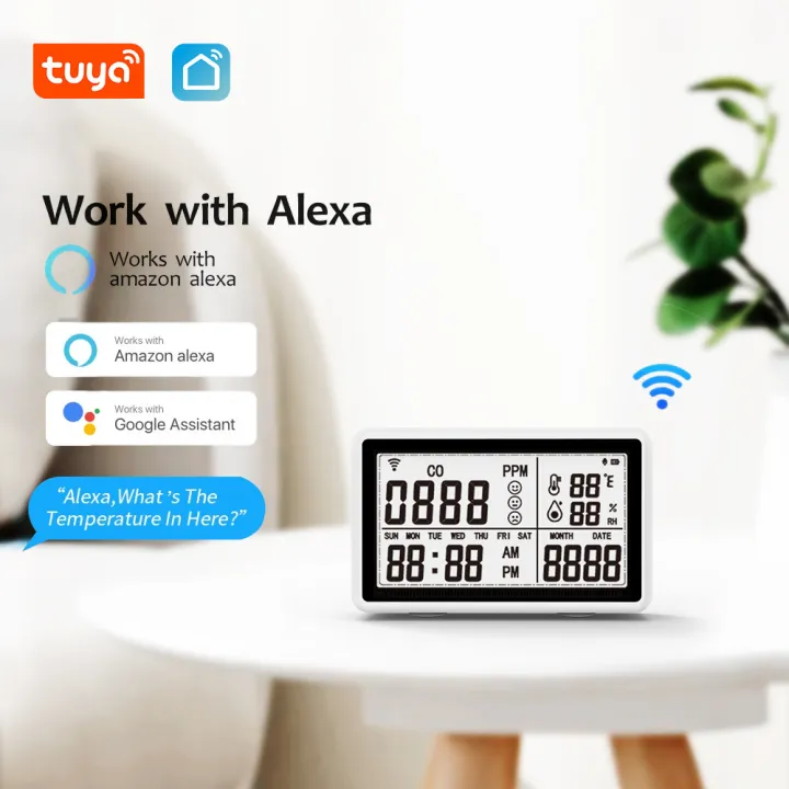 Smart WiFi Temperature Humidity Sensor LCD Display | Daraz.com.np