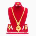 Golden Ruby Stone Ranihar Set. 