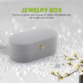 Kqueebee Velvet Silk Pair Ring Box Wedding Ring Box Single Ring Box Wedding Proposal Farewell Jewelry Box A. 