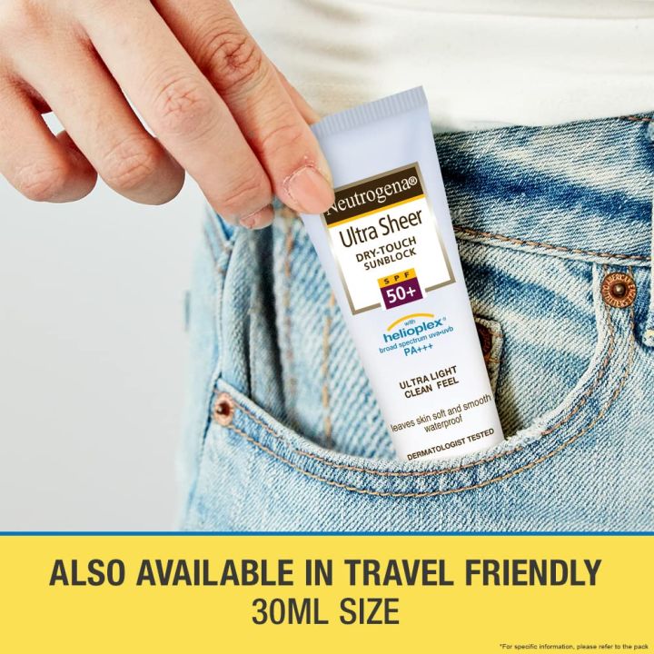 Neutrogena%20Ultra%20sheer%20Dry%20Touch%20Sunblock,%20SPF%2050+%2030ml%20-%20Image%204