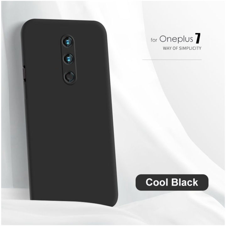 Silicone Case For OnePlus 7 - Protective Back Soft Cover