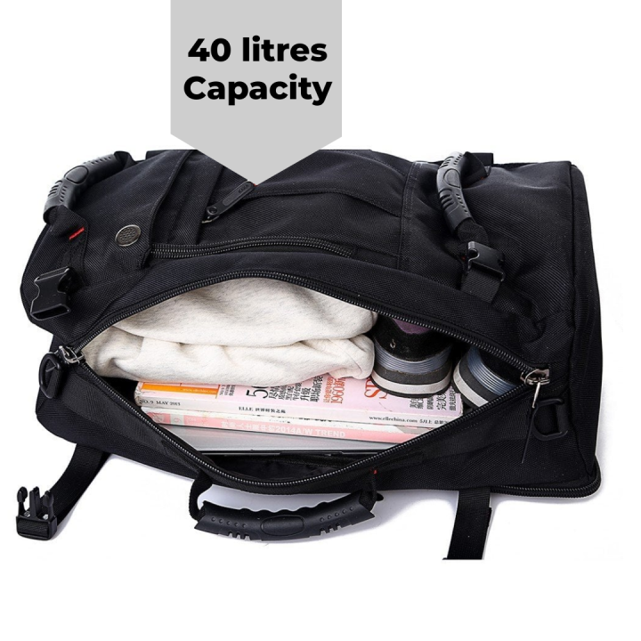 Everesco%2040L%20Travel%20Backpack%20For%20Men%20Waterproof%20Duffel%20Bag%20With%20Laptop%20Compartment%20Shoe%20Pocket%20And%20Free%20Lock%20-%20Image%202